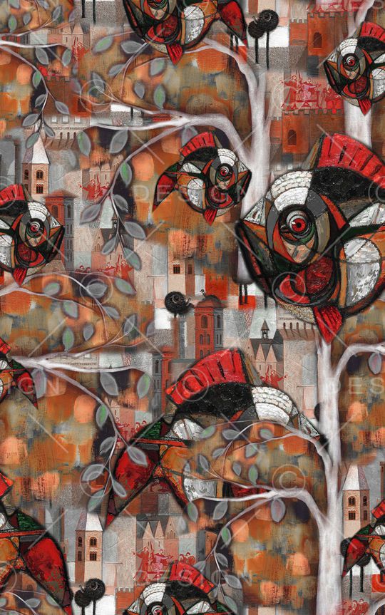 复古印花华亿平台图片