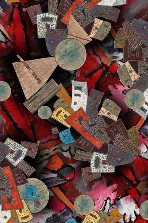 复古印花华亿平台图片