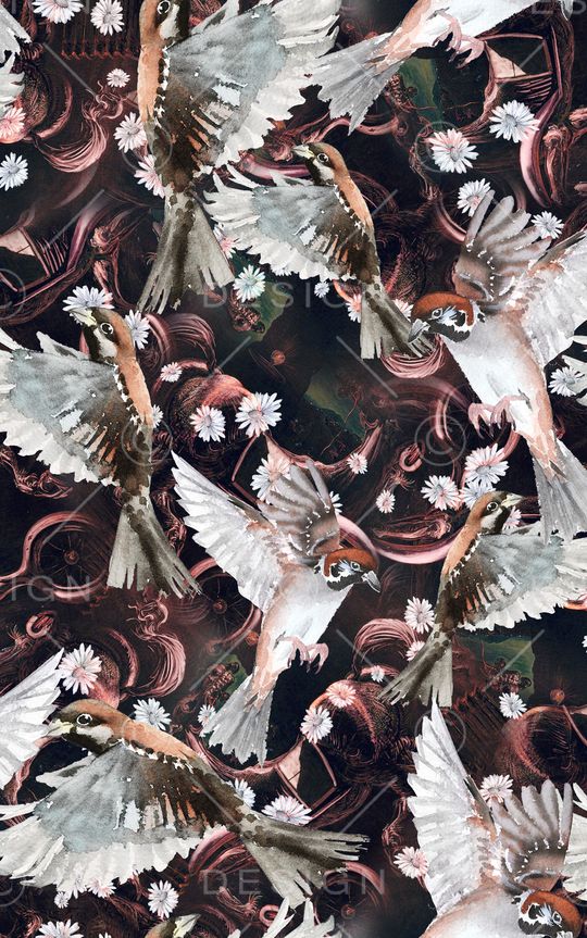 鸟印花华亿平台图片