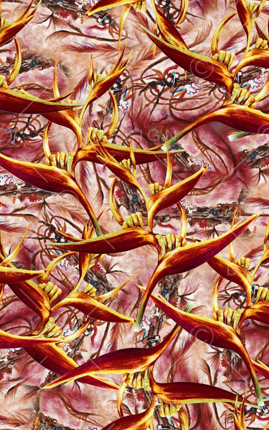 复古印花华亿平台图片