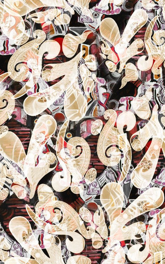 复古印花华亿平台图片