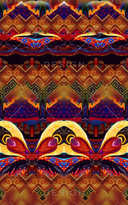 复古印花华亿平台图片