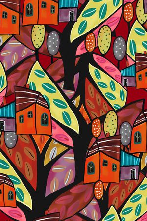 复古印花华亿平台图片