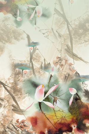 中国风印花华亿平台图片