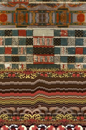 复古印花华亿平台图片