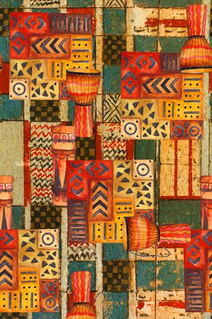 复古印花华亿平台图片