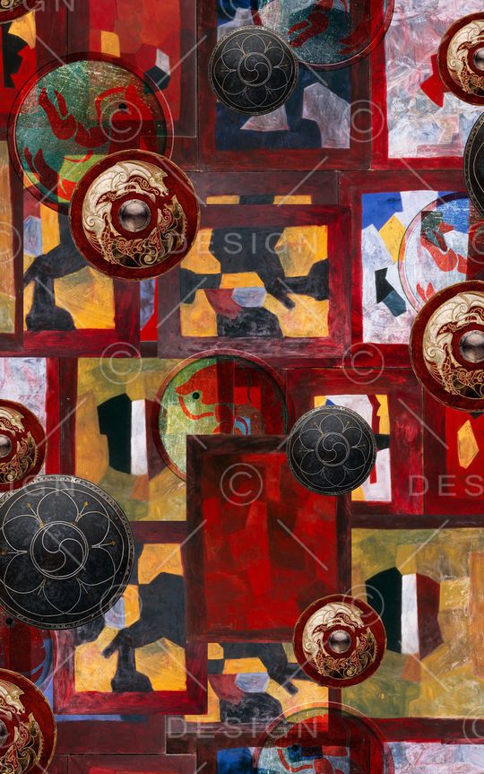 复古印花华亿平台图片