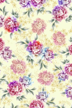 花卉印花华亿平台图片