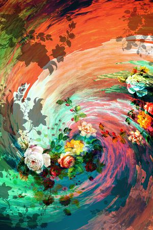 数码定位花印花华亿平台图片