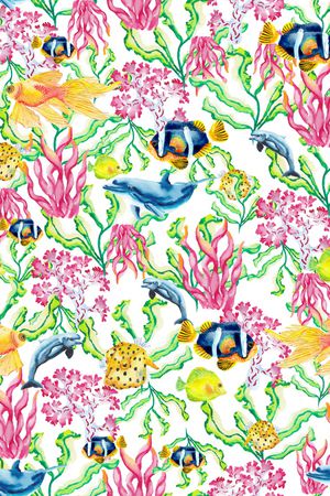 鱼印花华亿平台图片