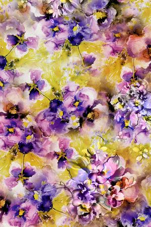 鲜花印花华亿平台图片