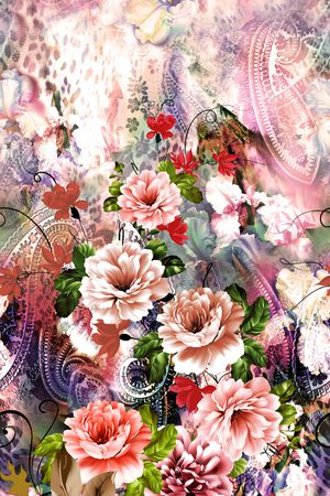 复古印花华亿平台图片