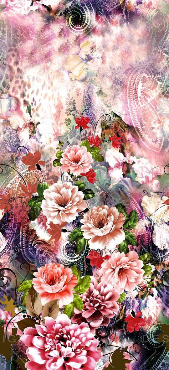 复古印花华亿平台图片