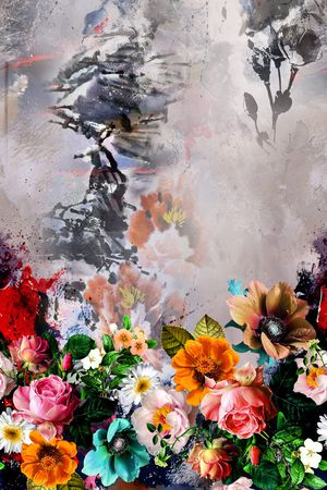 抽象印花华亿平台图片