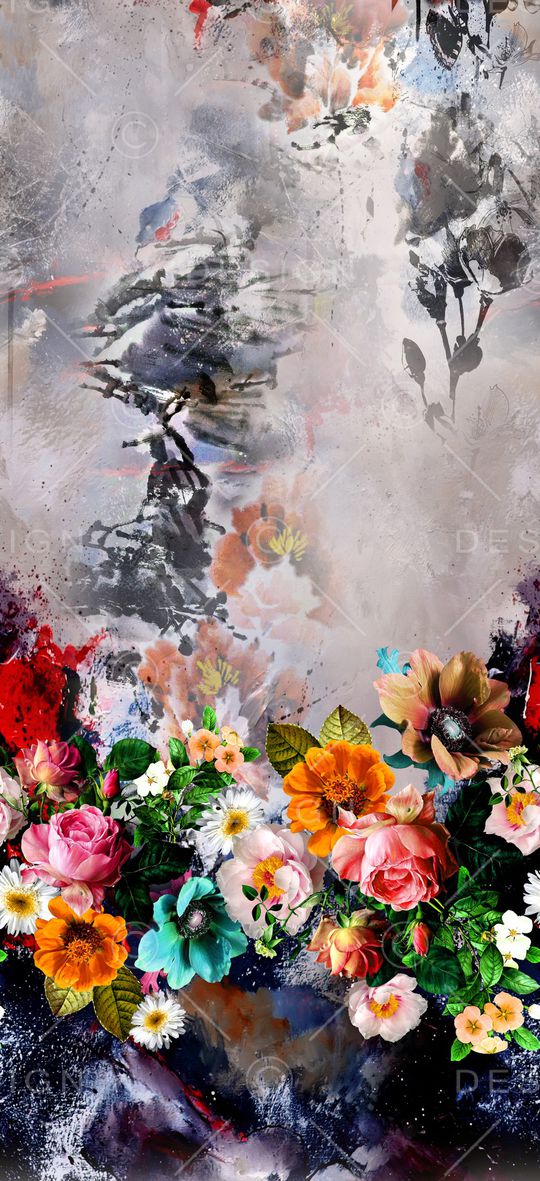 抽象印花华亿平台图片