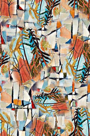 几何印花华亿平台图片