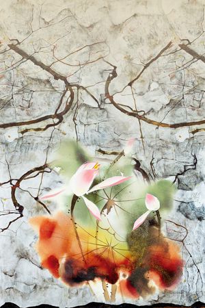 中国风印花华亿平台图片