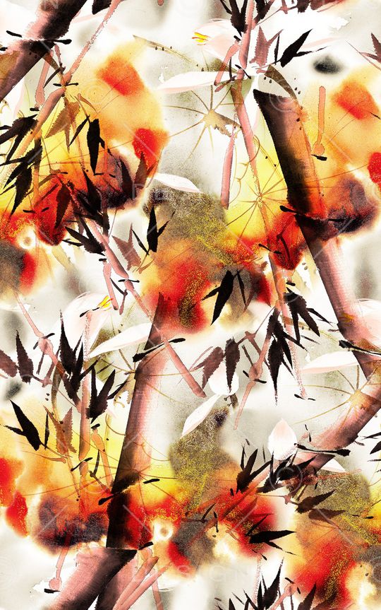 中国风印花华亿平台图片