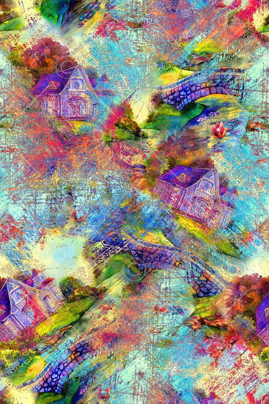 抽象印花华亿平台图片