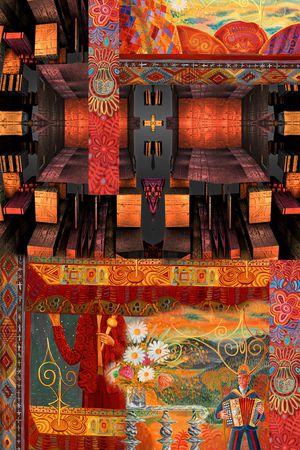 中老年印花华亿平台图片