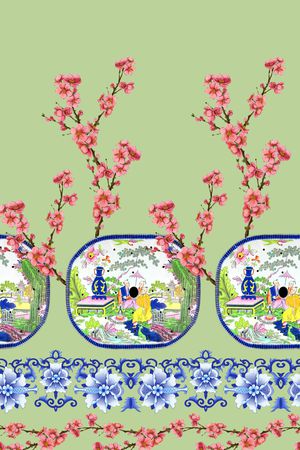 中国风印花华亿平台图片