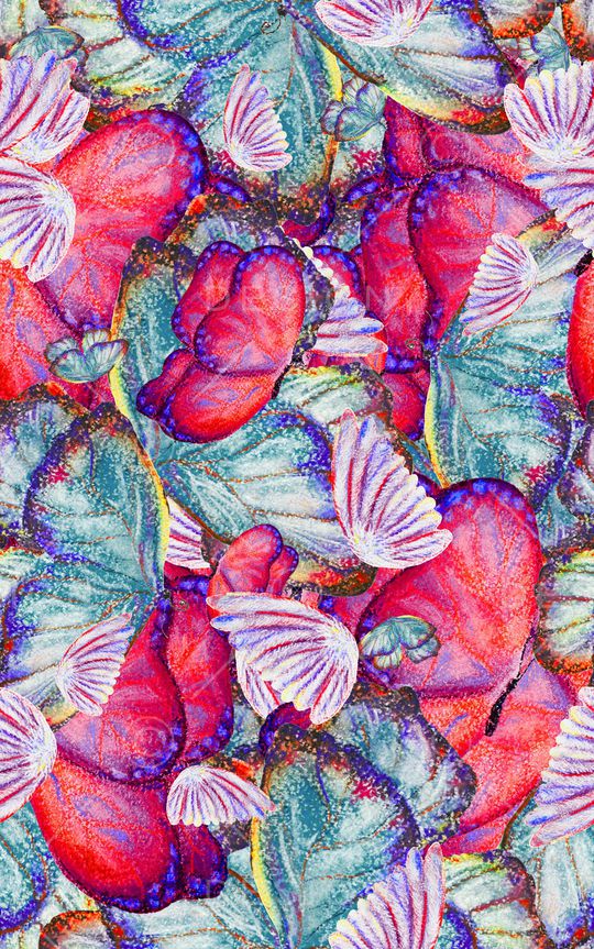 蝴蝶印花华亿平台图片