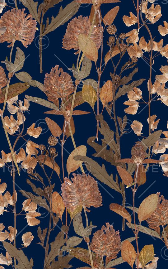 线条花卉印花华亿平台图片