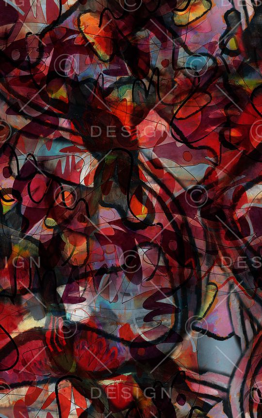 抽象印花华亿平台图片