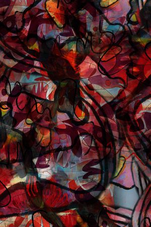 抽象印花华亿平台图片