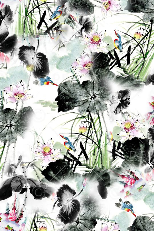 抽象印花华亿平台图片