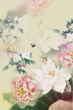 中国风印花华亿平台图片