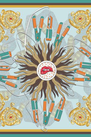 大牌风印花华亿平台图片