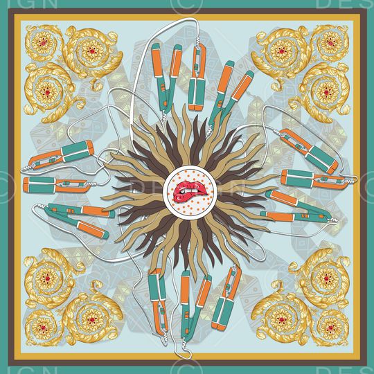 大牌风印花华亿平台图片