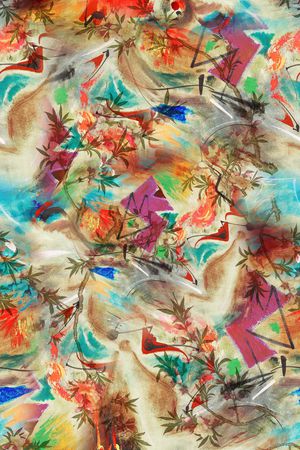 抽象印花华亿平台图片