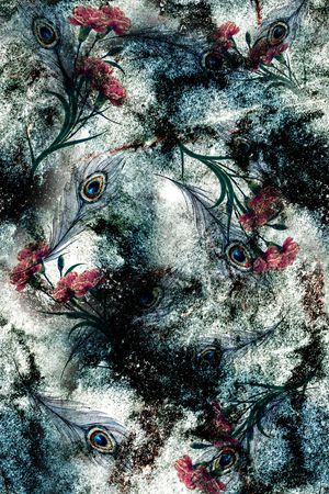 抽象印花华亿平台图片