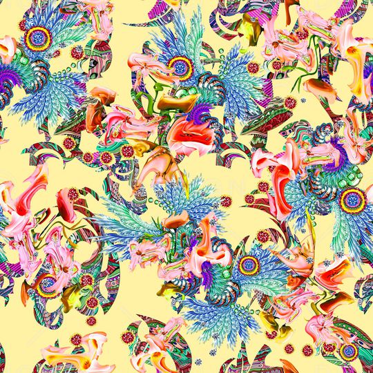 几何印花华亿平台图片