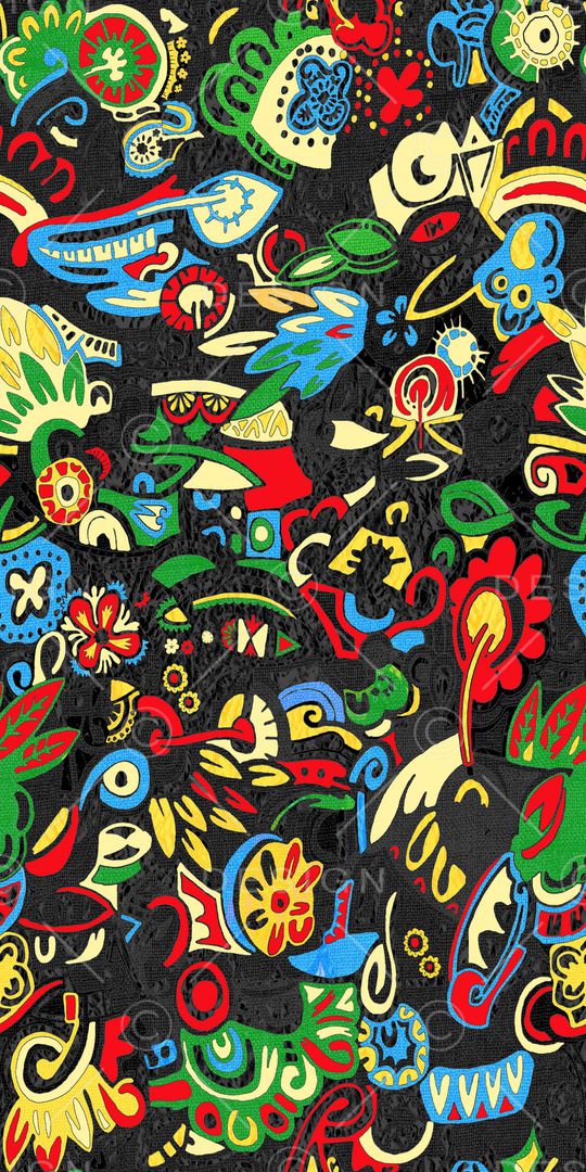 抽象印花华亿平台图片