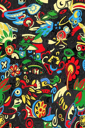 抽象印花华亿平台图片