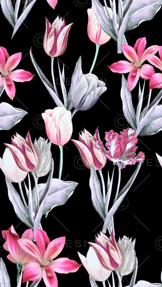 月季花印花华亿平台图片