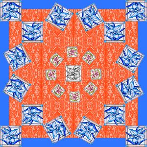 格子印花华亿平台图片