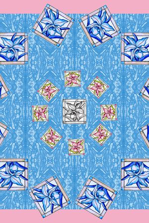 格子印花华亿平台图片