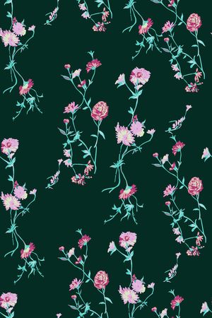 蔷薇花印花华亿平台图片