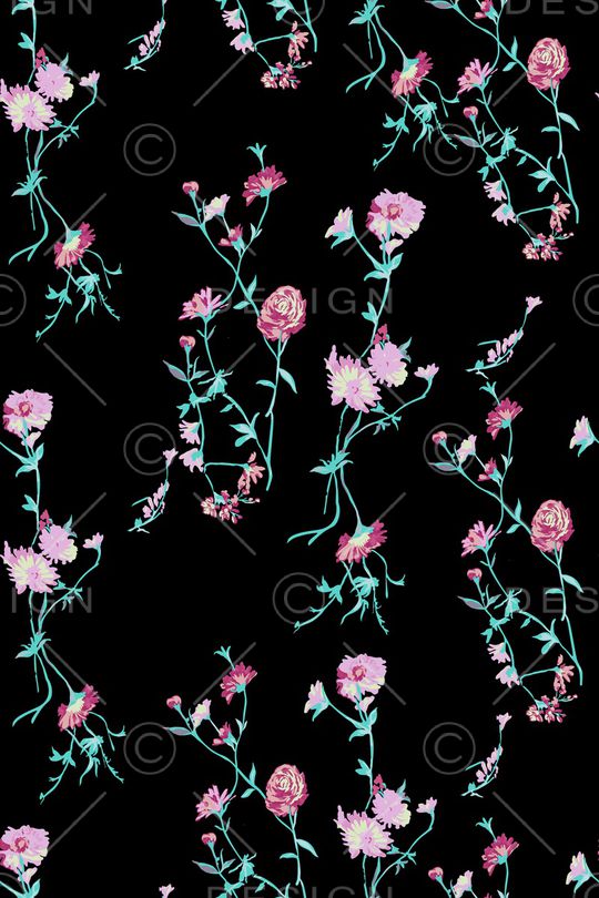 蔷薇花印花华亿平台图片