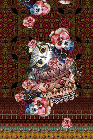 民族风印花华亿平台图片