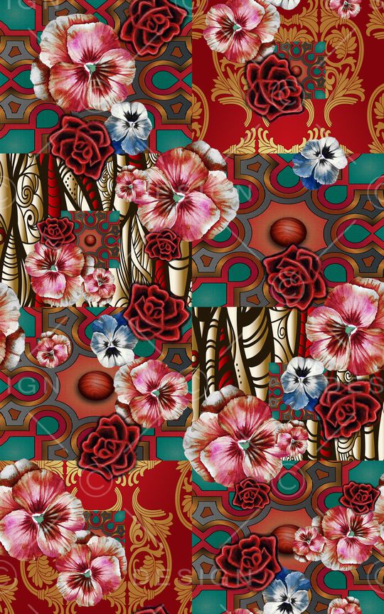 民族风印花华亿平台图片