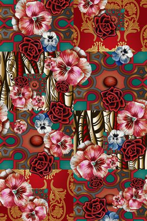 民族风印花华亿平台图片