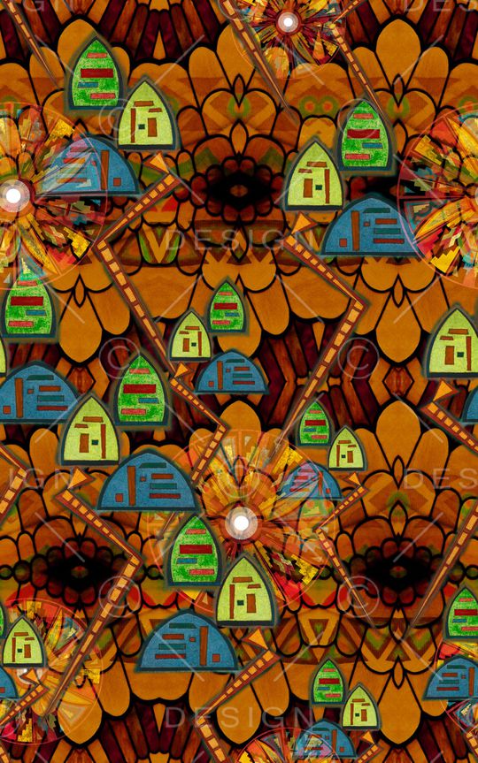 几何印花华亿平台图片