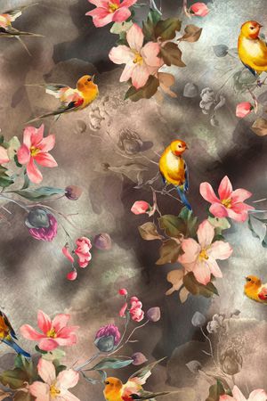 水墨风印花华亿平台图片