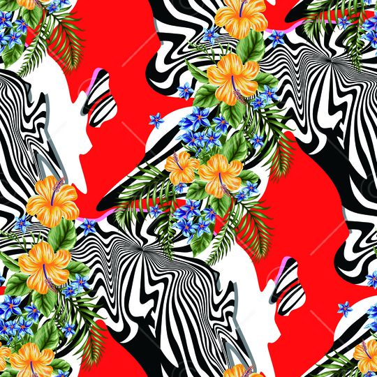 彩底花卉印花华亿平台图片