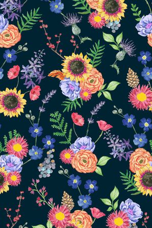 植物印花华亿平台图片